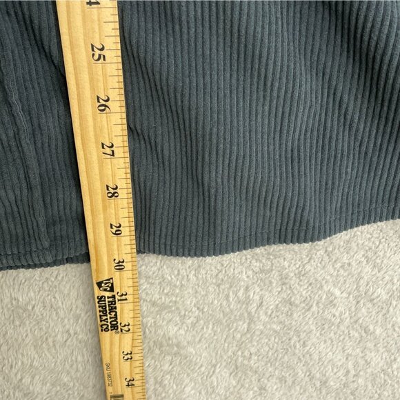 NWOT 32 Degrees Heat Men's L Gray Corduroy Button-Up Shirt Long Sleeve - Picture 4 of 10